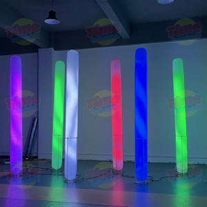 Balon Tiang Tiup Logo Kustom dengan Lampu LED untuk Iklan, Bisnis/Pertunjukan/Acara/Taman/Promosi/Dekorasi Pesta - Product Image 5