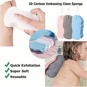 3D <b>Melamine</b> Resin <b>Sponge</b> Exfoliating Bath Scrubbing <b>Sponge</b> Soft Body Scrubber Shower Brush High Water Absorption Dead Skin - Product Image 4