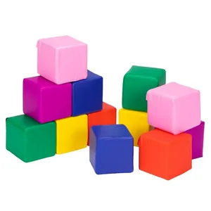 Espuma de cubo de bloques suaves de juego suave grande de alta calidad