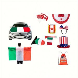 Coffret Cadeau Souvenirs 2026 : Drapeau Personnalisé et Maillots de Football Nouveauté, Housse de Capot de Voiture Parfaite pour les Événements de Thanksgiving - Product Image 1