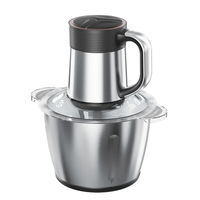 Hachoir à viande et coupe-légumes multifonctionnel haute vitesse 3L/4L avec poignée – Couleurs variées – Offre spéciale Chine