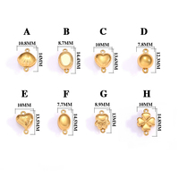 Connecteurs de boucle en acier inoxydable plaqué or 18 carats, forme ronde ovale, pour perles, pour la création de bracelets, colliers et chaînes DIY