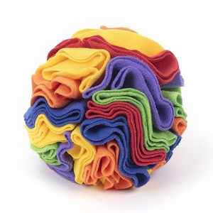 Manufacturer Wholesale Multi-colors Chew Plush <b>Dog</b> Snuffle <b>Ball</b> Toy - Product Image 4