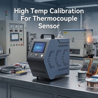 Calibrateur de bloc sec haute température 300~1210°C, portable, écran tactile, pour thermocouples et PID, four d'étalonnage de puits sec, OEM USB