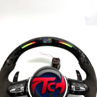 Personnalisation disponible - Volant BMW F10 pour F30 M6 F82 E87 F80 M3 M5 E90 F32 M4 E92 en carbone forgé