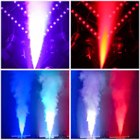 1500W LED Portable Mini scène brouillard et fumée Machine sans fil à distance Upspray brumisateur pour les mariages et les fêtes glace sèche incluse