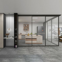 Operador de Puerta Automático Inteligente de Ángulo Recto, Riel Colgante de Vidrio Eléctrico para Cocina, Deslizante de Aleación de Aluminio, Garantía de 5+ Años