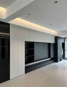 Sistema de Pared para TV Minimalista Moderno, Mueble de Almacenamiento Personalizado para Toda la Pared, Solución para Sala de Estar y Toda la Casa - Product Image 1