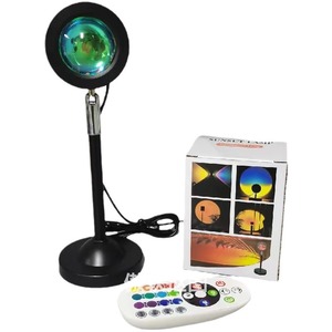 โคมไฟ RGB Mini Sunset ขนาด 12.6 นิ้ว พร้อมรีโมทคอนโทรล สำหรับตกแต่งแสงสว่างบนโต๊ะทำงาน เหมาะสำหรับการถ่ายภาพ ไลฟ์สด และเป็นฉากหลังใน Instagram - Product Image 5