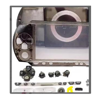 Casing Pengganti Konsol Game PSP1000 Crystal Colors Kit dengan Kit Tombol dan Aksesoris