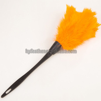 Plumero de plumas de pavo de Color Natural reutilizable de mano ecológico rosa fuerte teñido para suministros de limpieza fiesta hogar coche Oficina