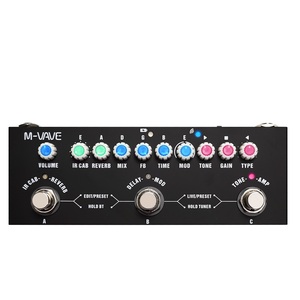 Pédale multi-effets M-VAVE Cube Baby Metal pour guitare/basse avec simulation <span class=keywords><strong>d</strong></span>'<span class=keywords><strong>ampli</strong></span> IR et tuner intégré pour la maison - Product Image 4