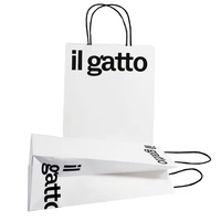 Sacs en papier cadeau avec poignées, personnalisables avec logo, impression de luxe, vêtements colorés, emballages recyclables