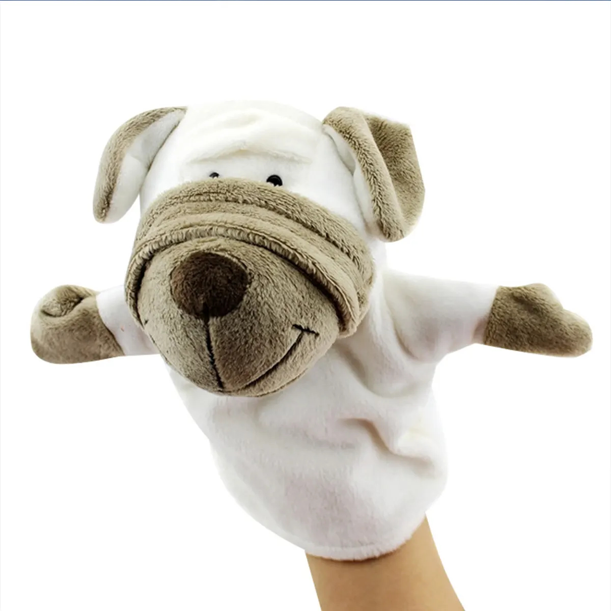 Giocattoli di marionette di peluche con animali di peluche simpatici giocattoli di marionette divertenti con leone/elefante/scimmia pupazzi di peluche per animali