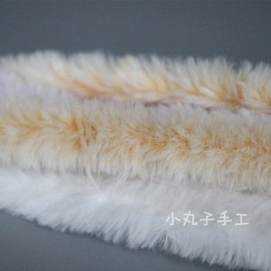 Maruko-chan Limpiapipas de Hilo Hechos a Mano de 15mm, Tiras de Pelo de Conejo Extra Gruesas y Densas, para Manualidades DIY de Cachorros, Xiaohongshu (Libro Rojo Pequeño) - Product Image 1