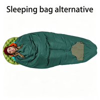 Couverture isolante synthétique - Couette de camping 3-en-1, poncho et couverture de hamac |   Couverture thermique d'extérieur légère et pliable