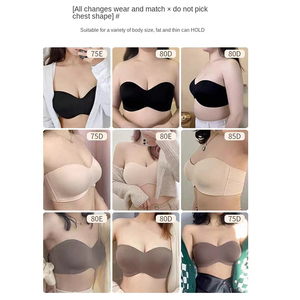 <span class=keywords><strong>Soutien</strong></span>-<span class=keywords><strong>gorge</strong></span> <span class=keywords><strong>Bandeau</strong></span> Minimiseur Sans Bretelles Multi-positions Confort Pur Grande Taille Sans Coutures Sans <span class=keywords><strong>Armatures</strong></span> Sans Silicone – Nouveauté Essentielle - Product Image 6