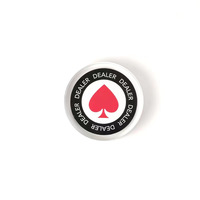 Bouton de rondelle de croupier de poker en acrylique sur mesure croupier de jeux de poker transparent bouton de Crystal Casino tout en carte Texas Hold'em