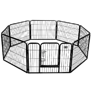 Heavy Duty 8 Pieces Panel Dog cages / Kennels / Playpen Fence