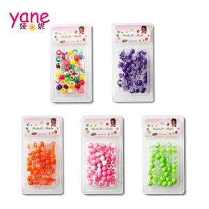 Perles rectangulaires colorées pour dreadlocks, boucles de <span class=keywords><strong>cheveux</strong></span>, accessoires pour <span class=keywords><strong>cheveux</strong></span> en gros - Product Image 2