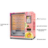 Distributeur automatique de cupcakes Haloo de grande capacité avec système de réfrigération et d'ascenseur
