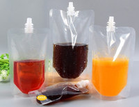 Sachets Doypack en plastique avec bec verseur pour liquides, rechargeables, personnalisables, pour jus