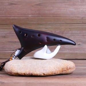 Flauta de cerámica afinada Alto C de 12 agujeros Instrumento musical étnico para principiantes Flauta de cerámica Fabricante al por mayor - Product Image 6