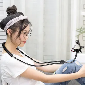 Giá Đỡ Điện Thoại Di Động Lazy Treo Cổ Điện Thoại Giá Đỡ Vòng Cổ Giường 360 Độ Điện Thoại Giá Đỡ Cho iPhone Cho Huawei