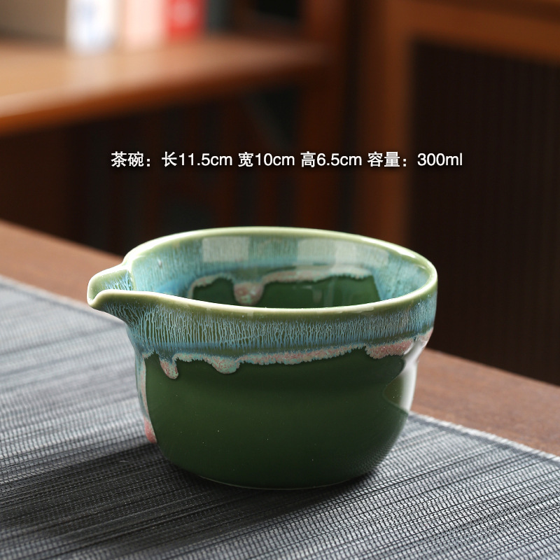 cuenco de matcha verde