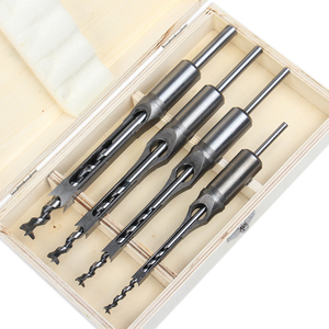 4PCS Woodworking <strong>Tools</strong> Drill Bit <strong>Set</strong> Box Square Auger Mortising <strong>Chisel</strong> Drill Square Hole in Wood - Product Image 2