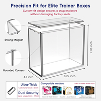Livraison rapide, 99% anti-UV, aimant puissant, boîte de protection transparente en acrylique pour collection Elite Trainer Box TCG, étui en acrylique ETB