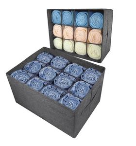 12 Cell Drawers Organizer Grid Storage <b>Box</b> Living Room <b>Wardrobe</b> Organizers Storage Bins Clothes Jeans Pants Closets Organization - Product Image 1