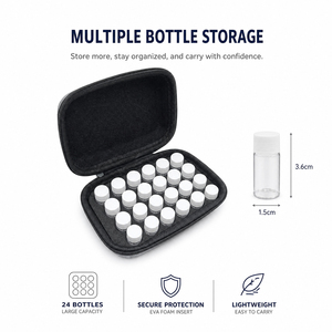 Estuche de Viaje Rígido de EVA Personalizado OEM, Resistente a Impactos y al Agua, con Inserto de Espuma, Organizador para Guardar Botellas Pequeñas de <span class=keywords><strong>Aceite</strong></span> Esencial y Perfume - Product Image 4
