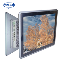 Yanling Pantalla táctil de 10,1 pulgadas Todo en uno PC Pantalla LCD industrial integrada para CPU I3 10110U