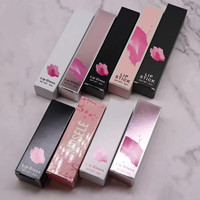 Bajo moq Totalmente personalizado Diseño uno a uno Caja de lápiz labial mate brillante de lujo Tubos de brillo de labios Caja de embalaje con logotipo COSMET BOX
