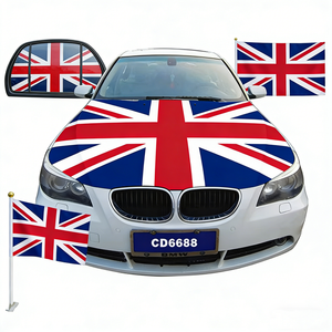 Funda para Capó de Coche Personalizada con la Bandera de México, Impresión Digital 3x5, 90x150 cm, Tejido Satinado Elástico - Product Image 5