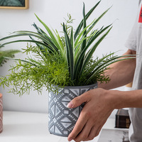 Petit pot de plantes en béton, pot de fleurs de ciment, nouveau design 2019