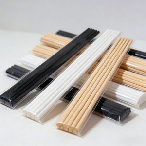 Fiber <b>Stick</b> Promotional Black Synthetic Reed Fast Delivery Free Sample White Fibre <b>Diffuser</b> <b>Stick</b> - Product Image 3