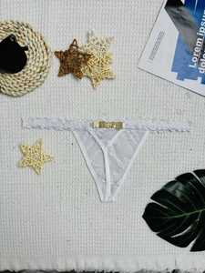 Strings pour femmes à taille basse, personnalisées, directement de l'usine |   Lettre personnalisée à faire soi-même |   MOQ 1 pièce |   Style euro-américain - Product Image 6