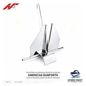 อุปกรณ์เรือยอชท์ไฮโดร ฮาร์ดแวร์ทางทะเล อุปกรณ์เสริมเรือ AMERICAN DANFORTH สมอเรือสแตนเลส 316 ขัดเงาแบบกระจก - Product Image 1