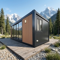 Maison conteneur mobile extensible, maison modulaire préfabriquée avec cuisine complète pour usage résidentiel et commercial
