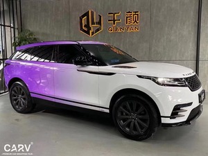 Décalcomanies extensibles de véhicule personnalisées dégradées de couleur blanche à violette décorées d'un film à changement de couleur pour voiture en vinyle Caméléon - Product Image 2