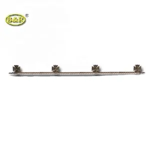 H023 Scrigno maniglie in metallo manijas de ataud 155 centimetri lungo bar con 4 artigli