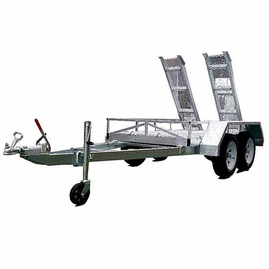 GVM 2500kgs load hot dip galvanized car trailer new mini excavator trailer