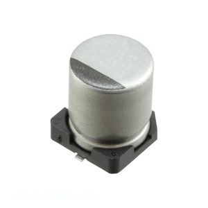 Condensador de Montaje Superficial Original CAP ALUM 150UF 20% 35V SMD UCM1V151MCL1GS 150 uF - Product Image 1
