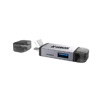 Memoria USB de Doble Interfaz Tipo C OTG con Lector de Tarjetas SD y TF Integrado, Pendrive Multifunción para Teléfono y Portátil
