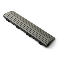 WPC Ineinandergreifende Rutschfeste Terrassendielen 30x30cm 11-teiliges Set Wasserdicht Feuerfest 3D Holzmaserung Quadratische Fliesen für Garten Pool Balkon