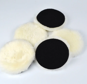 Tampone Lucidante in Lana a Doppia Faccia di Alta Qualità per Detailing Auto, 3-8 Pollici, Grana 3000, Bianco Naturale per la Cura dell'Auto - Product Image 2