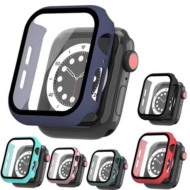 Glass  Cover for Apple Watch Case 10 8/7/6/SE/5/4 IWatch 42mm 38mm Bumper Tempered Glass for Apple Watch 44 40mm 45mm 41mm 46mm