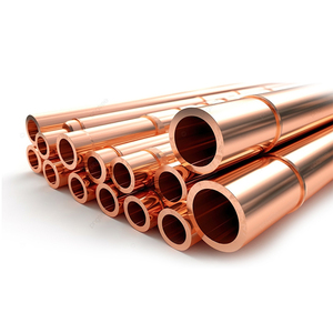 Tube en cuivre pur à 99,99 % 15mm/20mm/25mm 3/8 Droit et en spirale pour l'industrie de la décoration Grade C1100/C1200 Services de soudage et de pliage - Product Image 1